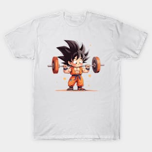 goku at gym T-Shirt